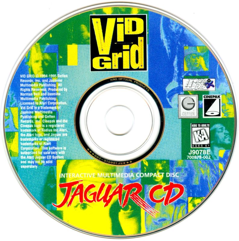 Vid Grid (CD) box art for Jaguar